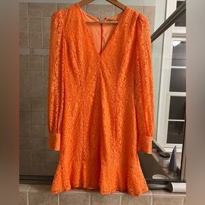 Bailey 44 Ligusta Dress in Tangerine Lace
